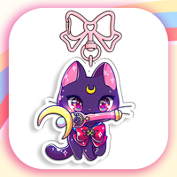 Llavero de acrílico de 6 cm con lazo de Sailor Moon, accesorios periféricos para niñas, Ami Hino, Rei Aino, Minako Haruka, colgante para mochila