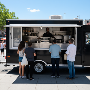 Fenêtre de service coulissante horizontale 4 voies en alliage d'aluminium 60x36 pour camions de restauration - Product Image 2