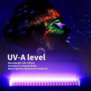 Lampe murale fluorescente à tube violet à barre lumineuse noire UV rechargeable pour le <span class=keywords><strong>film</strong></span> d'écran de test d'éclairage de durcissement d'Halloween - Product Image 6
