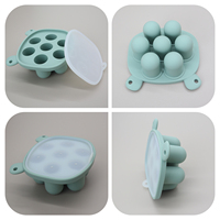 Moule à glaçons souple personnalisé de qualité alimentaire, sucette d'alimentation, anneau de dentition en silicone pour fruits, ensemble d'alimentation pour bébé