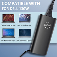 Chargeur rapide 130W USBC pour ordinateur portable Dell Lenovo HP 20V 6.5A Type C avec adaptateur secteur et câble AC pour prises UK AU US EU