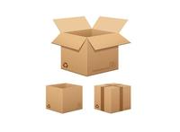 Caja de Cartón Corrugado Grande Personalizada y Reciclable con Impresión Evanescente para Productos del Hogar