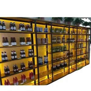 Aço inoxidável cor licor display gabinete back equipamentos para hotel /bar
