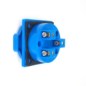 IP44 presa di alimentazione universale con coperchio 10 a250v <span class=keywords><strong>blu</strong></span> EU/US/UK/AU Power connettore impermeabile industriale con otturatore di sicurezza - Product Image 5