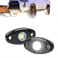Pour 4x4, Phare LED Bleu Néon 9W 2 Pouces 12V, Projecteur Unique pour Véhicules Tout-Terrain, VTT, UTV, Camions