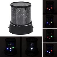 Lámpara Proyector de Estrellas Star Master Negra, Luz Nocturna LED Romántica, Regalo, Proyector de Cielo Cosmético, Lámpara Giratoria con Globo Mini, USB