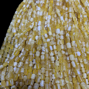 Gioielli in ambra russa naturale di alta qualità a forma di barile di pelle di tigre bianca 8-14mm, perline di preghiera musulmane Complete con imam - Product Image 6
