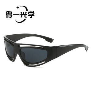Sports Sunglasses PC Frame UV400 Protection Black Lightweight Cycling <b>Eyewear</b> - Product Image 1