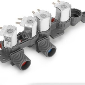 Valve d'entrée d'eau LG AJU75152602 12 V électrique en plastique pour pièces de lave-linge - Product Image 1