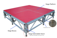 Plataforma de Escenario de Aluminio, Estructura de Escenario para DJ, Bodas y Eventos