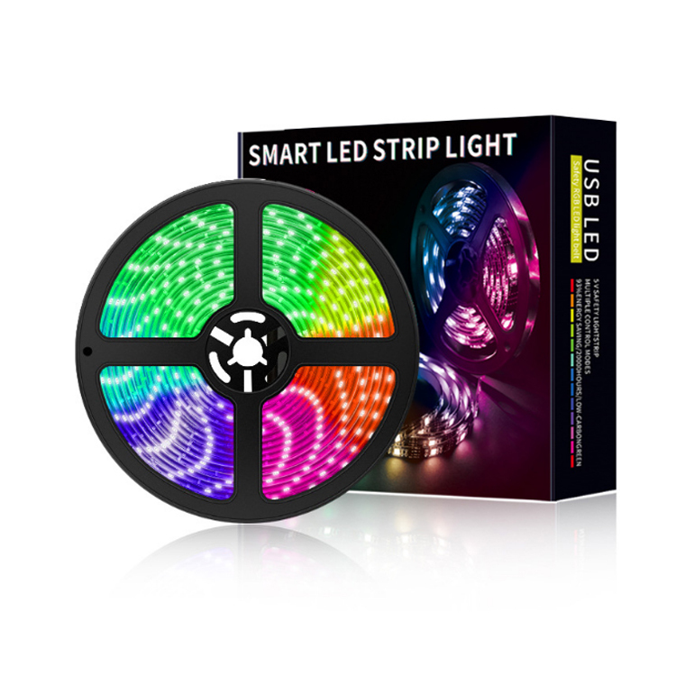 5V USB BT APP IP65 Waterproof TV Background Decorative RGB LED Strip Light Smd5050 Copper Body Epistar Chip Dimmable 2700-6500K · image 4