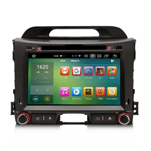 Erisin ES8533S 8 "안드로이드 12 IPS 자동 라디오 GPS SWC DTV DSP 무선 카플레이 자동 스테레오 기아 스포티지 MK3 SL 멀티미디어 DVD