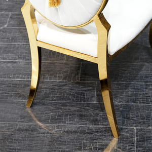 Chaises de salle à manger en acier inoxydable pour événements Mariages Fêtes-pour hôtels Banquets Restaurants Chaise de mariage en plastique - Product Image 5