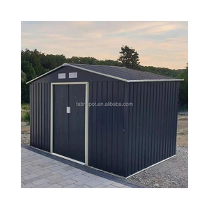 Capanno da <span class=keywords><strong>Giardino</strong></span> Prefabbricato in Acciaio Resistente e Impermeabile, Design Ecologico, Facile da Montare, Grande Ripostiglio per <span class=keywords><strong>Biciclette</strong></span> e Attrezzi 8x6x6 - Product Image 1
