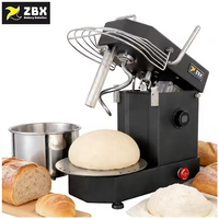 Pétrin Mélangeur à Spirale de Comptoir 5L 7L 10L 15L 20L 30L avec Bol Amovible pour Boulangerie (Modèle UE)