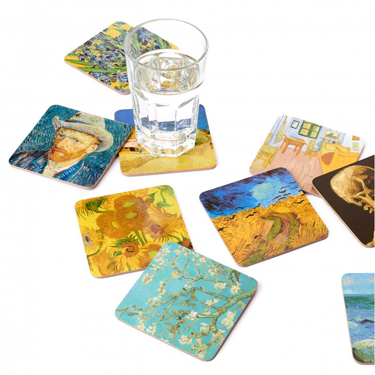 Туристический сувенир, набор подставок для напитков Ван Гога, керамическая подставка