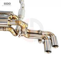 Système d'échappement complet SDO en titane à soupape sous vide pour Ferrari 360 F360 3.6L V8 2001-2005, avec downpipe et collecteur catalytes à haut débit