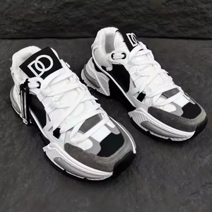 Sneakers décontractées de luxe de haute qualité, respirantes, en cuir véritable, semelle en caoutchouc, chaussures de sport pour femmes et hommes - Product Image 2