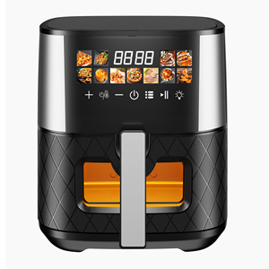 Nouveautés OEM Friteuse à air numérique intelligente sans huile avec écran tactile personnalisable 5L 6L 7L 8L en acier inoxydable - Product Image 5