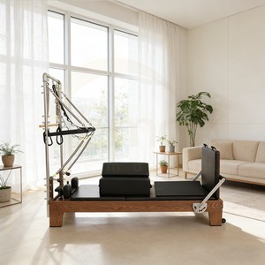 Machine <span class=keywords><strong>de</strong></span> Pilates Reformer Cadillac professionnelle en bois d'érable, réglable et durable, pour studio <span class=keywords><strong>de</strong></span> <span class=keywords><strong>yoga</strong></span>, garantie 5 ans - Product Image 2
