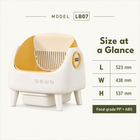 Intelligente Luxus Automatische Katzentoilette aus ABS-Material Smarte Katzentoilette