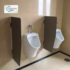 Badezimmer Toilette kompakte Urinal Wandte iler Laminat Hpl Phenol Öffentliche Toilette Kabine Urinal Sichtschutz Trennwand Trennwand