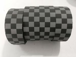 Diseño personalizado gris plata reflectante a <span class=keywords><strong>cuadros</strong></span> blanco y negro impresión Check cinta de tela coser en Reflector ropa de trabajo <span class=keywords><strong>chaleco</strong></span> de seguridad - Product Image 5
