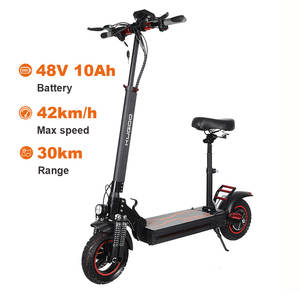 Patinete Eléctrico Todoterreno KUGOO de Máxima Velocidad <span class=keywords><strong>con</strong></span> Motor sin Escobillas de 600W 42KM/H, E-Scooter Plegable de 10 Pulgadas <span class=keywords><strong>con</strong></span> <span class=keywords><strong>Asiento</strong></span> Desmontable - Product Image 1