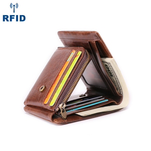 Cartera delgada rfid <span class=keywords><strong>para</strong></span> hombre, billetera pequeña de negocios, vintage, <span class=keywords><strong>al</strong></span> <span class=keywords><strong>por</strong></span> <span class=keywords><strong>mayor</strong></span> - Product Image 1