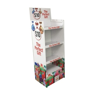 ชั้นวางสินค้ากระดาษแข็งแบบกำหนดเองจากโรงงานโดยตรง 4 ชั้น ชั้นวางสินค้ากระดาษแข็งแบบตั้งพื้น - Product Image 5