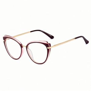 Nouvelles lunettes de vue pour ordinateur, style vintage, logo personnalisé, monture TR90, verres transparents, anti-lumière bleue, pour femmes - Product Image 5
