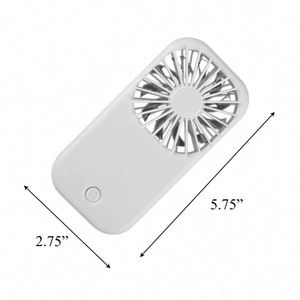 Custom Logo Portable Battery Handheld and Placed on Desktop With Stand Mini Fan for Summer Party Office Travel Outdoor - Product Image 2