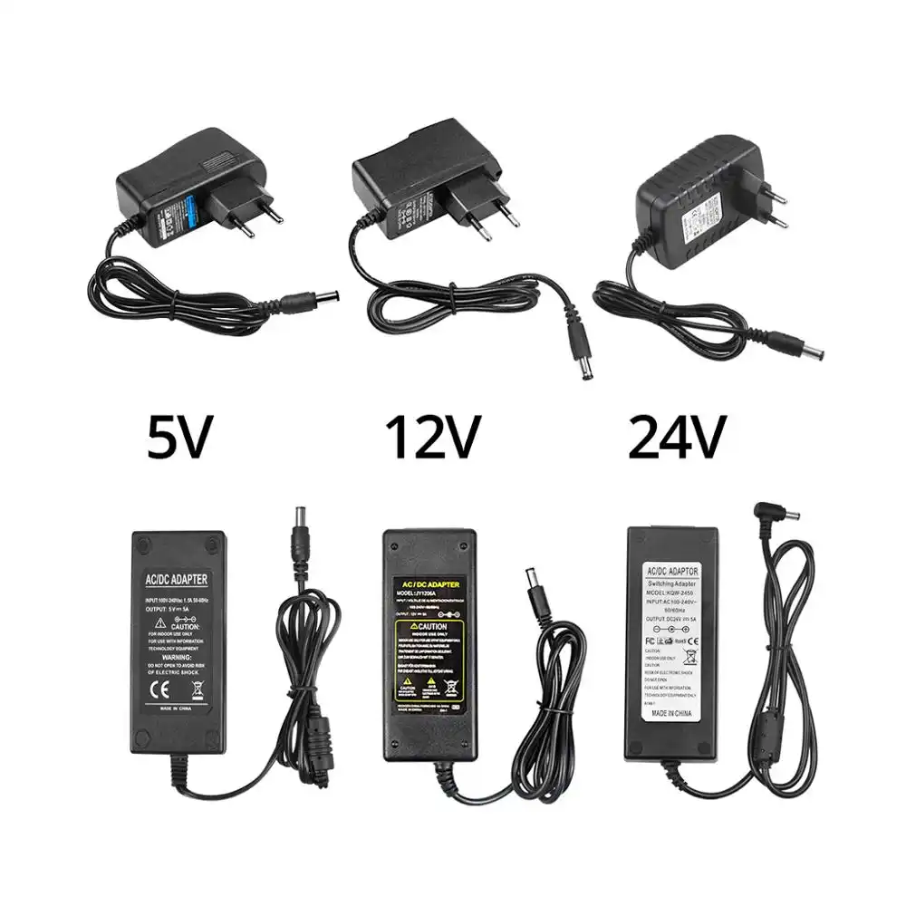 Universal EU US Plug Switching Adapter AC 220V-240V To 5 V 12 V 24V Volt Power Supply DC 5 V 12 V 24V 1A 2A 3A 5A Power Adapter