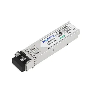 وحدة إرسال واستقبال بصرية ثنائية 1.25G SFP 850 نانومتر 1310 نانومتر 1550 نانومتر LC 550m 20km