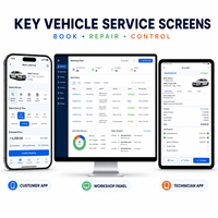 Solutions d'application de réservation de services automobiles personnalisées pour iOS et Android avec planification des services et estimations de réparation LionCreate