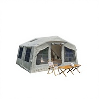 Tente de toit gonflable de camping en plein air Mengxi 12.96, sans assemblage, en tissu Oxford épaissi, quatre saisons, multi-personnes, imperméable, portable