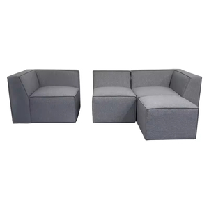 Canapé sectionnel de salon modulaire 4 places moderne Canapé en tissu au design minimaliste en forme d'usine - Product Image 6