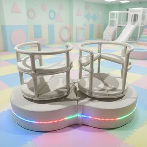Chaise pivotante pour enfants personnalisée, manège électrique, équipement de jeu souple, carrousel intérieur, ensemble de balançoires pour enfants, aire de jeux - Product Image 1