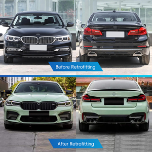 Phía Trước <span class=keywords><strong>Bumper</strong></span> Động Cơ Mui Xe Phía Sau <span class=keywords><strong>Bumper</strong></span> Đèn Hậu 2023 <span class=keywords><strong>M5</strong></span> Bodykit Mới Nâng Cấp Cho 2018-2020 BMW 5 Series G30/G38/F90 - Product Image 2