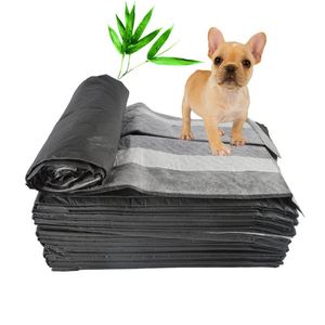 Coussinets d'apprentissage pour chiots et chiens en charbon de bambou biodégradable, anti-odeur, 6 couches, pour l'entraînement à la propreté - Product Image 5