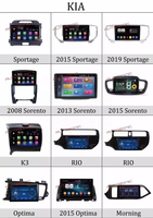 Marco para Radio de Coche Kia, Universal, para Radio Android, Accesorios para Coche, Reproductor MP3 para Salpicadero, Marco para Reproductor Android