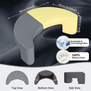 Groothandel Volwassenen Zijslaper Kussen met Armopening Ergonomisch Traagschuim voor Nek- & Schouderpijnverlichting Wasbaar - Product Image 3