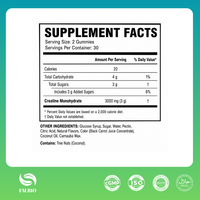 60 Gummies à la Créatine Saveur Fruitée pour Adultes – Complément Nutritionnel Quotidien Actif