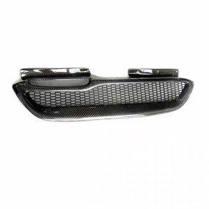Pour Hyundai <span class=keywords><strong>Genesis</strong></span> Coupé 2009-2011, Grille avant en fibre de carbone sans emblème, <span class=keywords><strong>Masque</strong></span> fantôme, Grille d'admission d'air, Pièces de modification - Product Image 1
