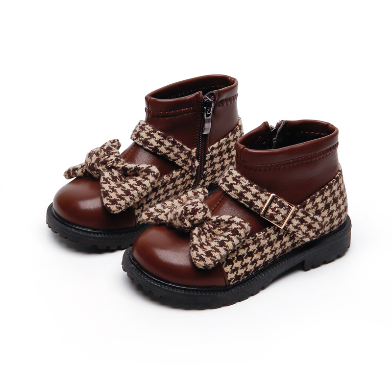 Dropshipping boots for girls 2021 warm children snow boot for kids winter shoes rubber sole kids ankle boots