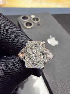 แหวนเพชรทรงรัศมีเพาะเลี้ยงในห้องปฏิบัติการ รับรองโดย IGI คลาสสิก ตัวเรือนแพลตตินั่ม สำหรับผู้หญิง เครื่องประดับชั้นดี ดีไซน์วงแหวนหรูหรา ระยิบระยับ เหมาะสำหรับงานปาร์ตี้ - Product Image 6