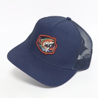 Casquette Trucker Snapback Homme Personnalisée de Haute Qualité, Style Mode, 5 Panneaux, Visière Plate, Dos en Maille, pour Sports, Plein Air et Pêche
