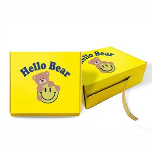 Custom logo Brown Tuck End Corrugated mailer Box with Self Seal and Easy to Tear Strip Mailing Box