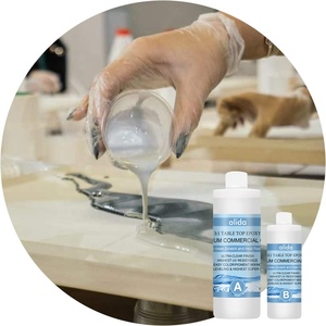 <span class=keywords><strong>Kit</strong></span> de résine époxy de qualité meuble, rapport 3:1, revêtement transparent pour tables, comptoirs et barres de bar DIY – Fabricant d'usine - Product Image 1