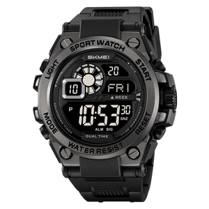 Orologio sportivo digitale cronografo da uomo SKMEI 2318 in lega con allarme impermeabile - Product Image 5